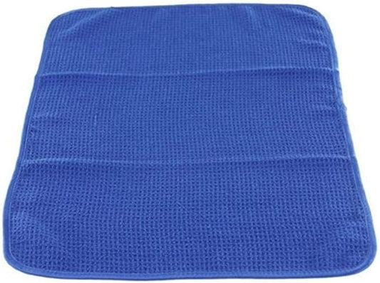 Chemical Guys Waffle Weave Towel for Home & Auto Glass, Windows, Mirrors & More, Blue (24 x 16 inches).