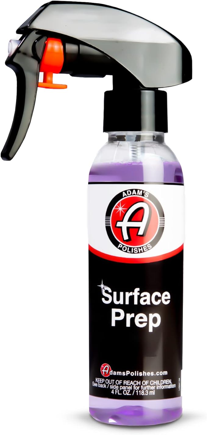 Adam's Polishes Surface Prep (4oz) - A Surface Cleanser Spray for Auto Paint Prep to Apply Any Ceramic Coating, Car Wax, or Spray Sealant | Use After Clay Bar, Car Wash & Orbital Polisher Treatment