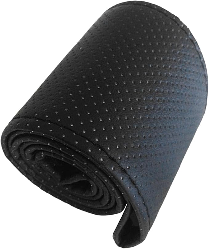 Steering Wheel Cover 38cm Fit Hand Sewn Microfiber Leather Car Steering Wheel Cover for Most Vehicles Non Slip Comfortable Driving Grip