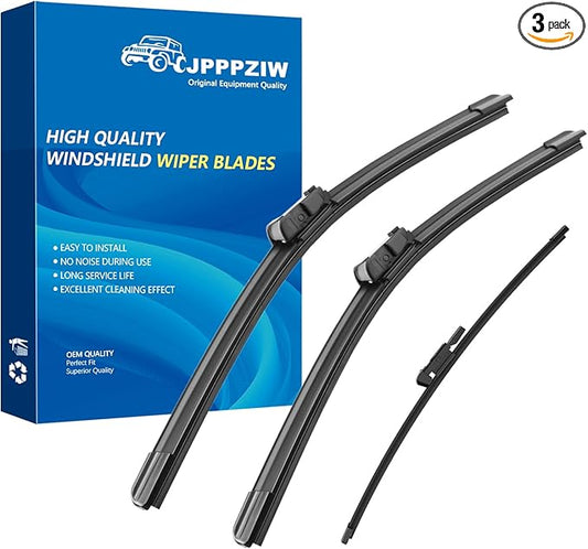 CJPPPZIW® Windshield Wipers-24"+20"+15" Replacement for 2017-2023 Land Rover Range Rover/Range Rover Sport Premium All-Season Front and Rear Wiper Blades,Original Factory Quality(Pack of 3)