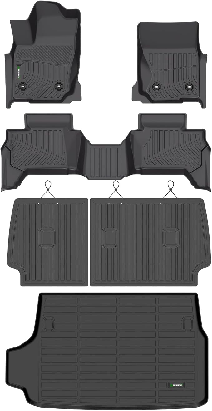ANBINGO®Fit for Toyota 4Runner Floor Mats 2025 2026 5 Seats (No Hybrid) & Cargo Liner & SeatBack All Weather Mats for Toyota 4Runner TPE Car Mat Rugs for 4Runner Trunk Carpet for 4Runner Accessories