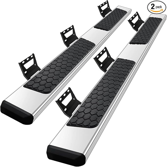 COMNOVA 6.5 Inches Side Steps Running Boards Compatible with 2019-2026 Dodge Ram 1500 (excl. Classic/2500/3500) Crew Cab with 4 Full Size Doors. Ram Rock Sliders Nerf Bars with Honeycomb Step Pad.