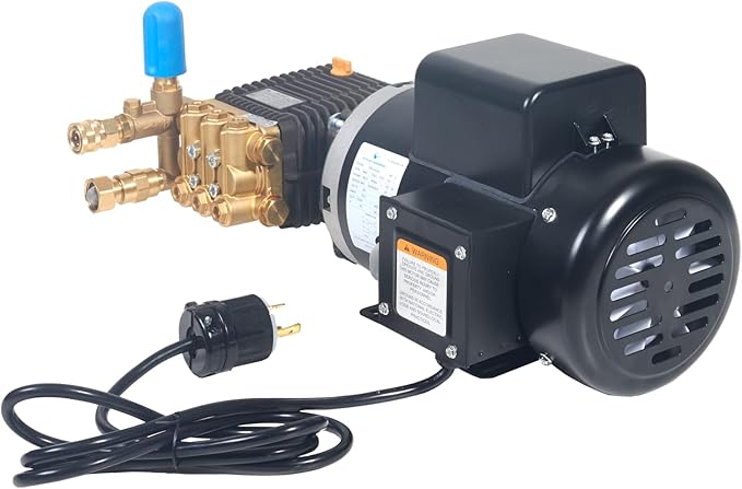 Canpump Electric Pressure Washer: 5 hp Full-Speed Motor 240 V, Bertolini WBH 2430-F Triplex Pump