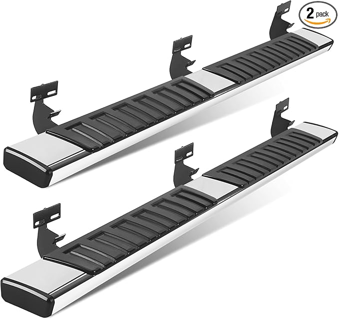 PZ Running Boards Compatible with 2019-2024 Dodge Ram 1500 Classic Body Style Quad Cab/Extended Cab Mirror Stainless Steel Side Steps Nerf Bars (Only for Classic Body Style)