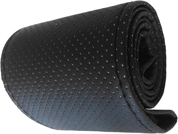 Steering Wheel Cover 38cm Fit Hand Sewn Microfiber Leather Car Steering Wheel Cover for Most Vehicles Non Slip Comfortable Driving Grip