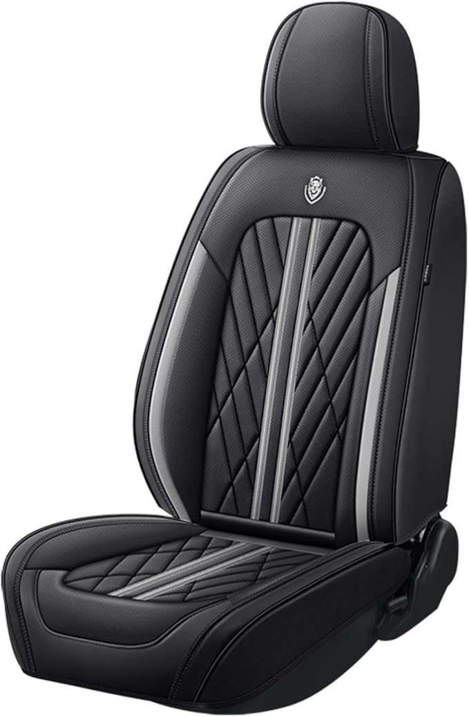 Universal Fit Waterproof Breathable Nappa Leather Automotive Vehicle Car Seat Covers Set Cushion Protector for Sedan SUV
