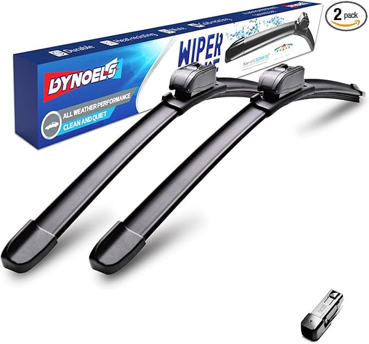 Wiper Blades, Windshield Wipers, 26'' + 14'' Wiper Blades for Nissan Rogue 2008-2013, Hyundai Santa Fe 2013-2018 All-season Automotive Replacement Windshield Wiper Blades (Set of 2)