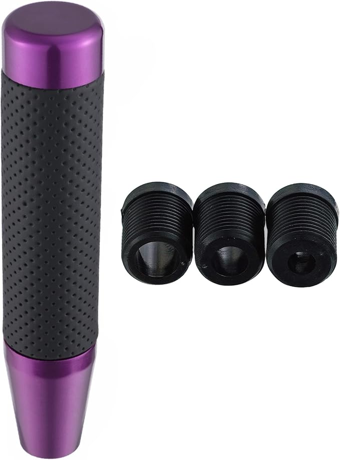 Abfer Tall Shift Knob Car Long Shifter Knob Weighted Gear Stick Shifting Lever Replace Extension Fit Most Manual Automatic Transmission Vehicle, Purple-1