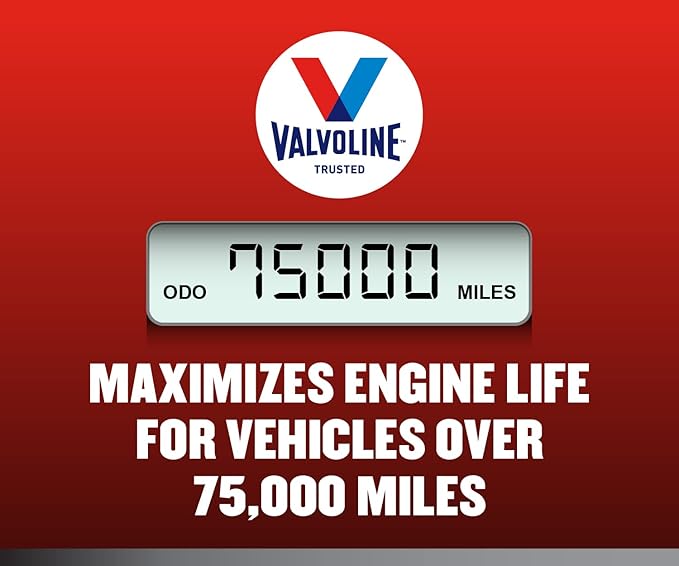 Valvoline Full Synthetic High Mileage with MaxLife Technology SAE 10W-30 Motor Oil 1 QT (Pack of 2)