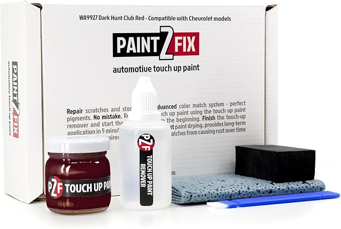 WA9927 Dark Hunt Club Red Touch-Up Paint Kit for Scratches and Chips - Compatible with Chevrolet Models