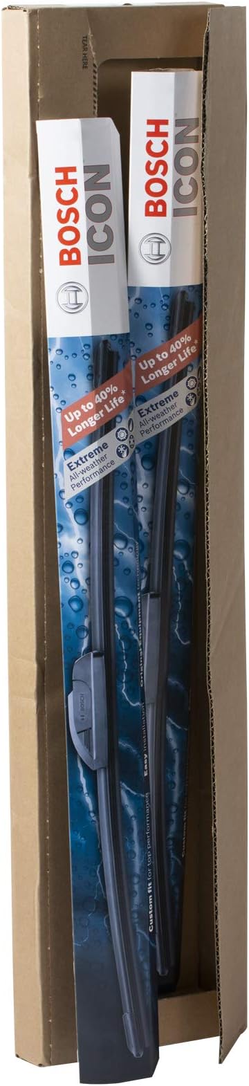 BOSCH 26A20A ICON Beam Wiper Blades - Driver and Passenger Side - Set of 2 Blades (26A & 20A)