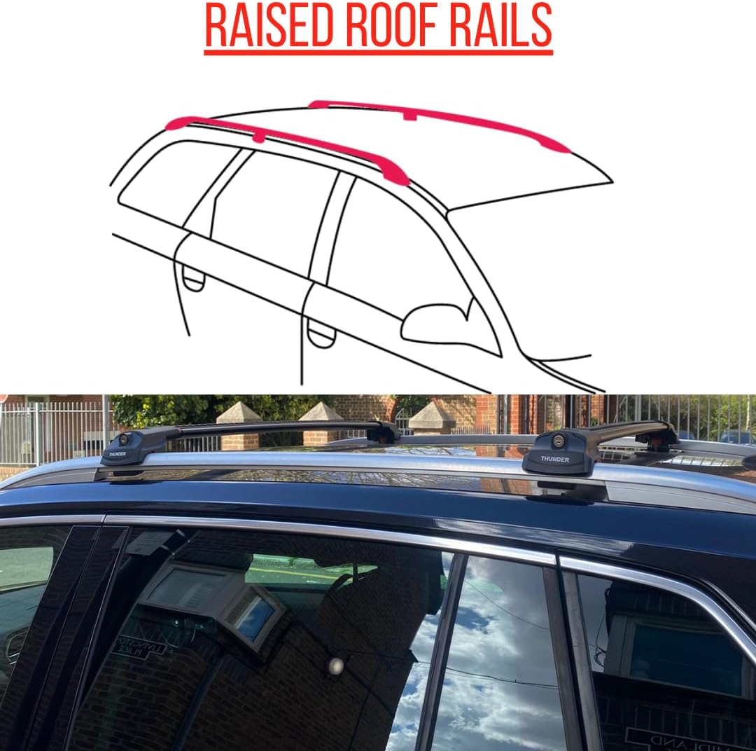 Roof Racks Cross Bars for Subaru Outback Wilderness 2024 2025 Cargo Carrier Bars Lockable Available in Black or Gray (Black)