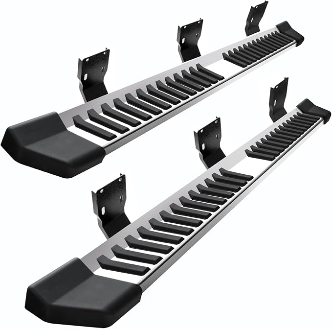 COMNOVA OE Style 6 Inch Side Running Boards Nerf Bars Side Steps Side Bars Fit 1999-2016 Ford F250 F350 Super Duty Extended Cab Pickup 3/4 Size Rear Doors.