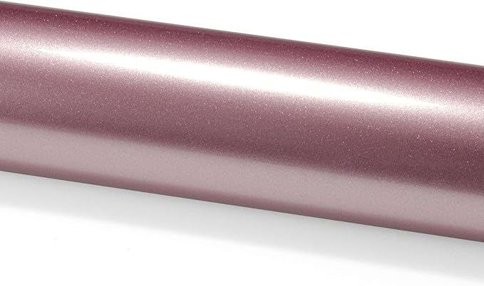 1.6FTx5FT PET Super Gloss Metallic Passion Pink High Glossy Vinyl Wrap Auto Car Sticker Decal Film Sheet Bubble Free Air Release Technology with Tool Set