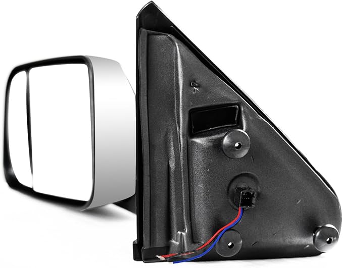 AERDM New Towing Mirrors Compatible with 2002-2008 Dodge Ram 1500 for 2003-2009 Dodge Ram 2500 3500 Pickup Truck Power Heated Side View Pair Set Black Flip-Up Side Mirror (Chrome)