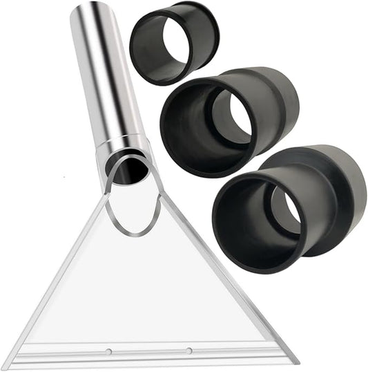 TunaMax Universal Work with All Shop Vacs Clear Extractor Attachment with 1-1/4" & 1-7/8" & 2-1/2" Adapters for Upholstery & Carpet Cleaning & Auto Detailing, Wet/dry Vacuum Extraction Accessory