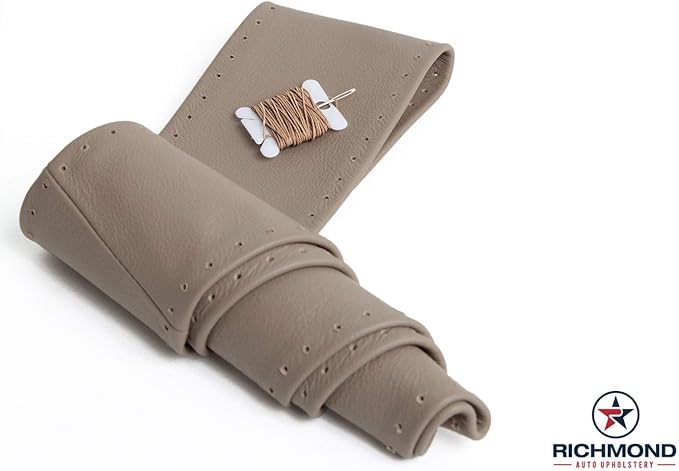 Richmond Auto Upholstery - Genuine Leather Steering Wheel Cover, Compatible with 2003-2006 Ford Expedition Eddie Bauer XLT & Limited, Tan