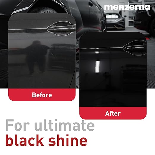 MENZERNA Black Gloss & Protect 8.5 oz I 2-in-1 Black Car Polish & Sealant I Removes Fine Scratches, Swirl Marks & Holograms I Restores & Protects Car Paint I Color Depth & Glossy Finish