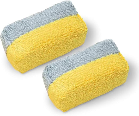 Ethos Ceramic Coating Applicator Pad – Microfiber Car Detailing Sponge with Built-in Barrier for Polish & Ceramic Coat – Sponge Pad for Smooth Application – Car Applicator Pads for Detailing