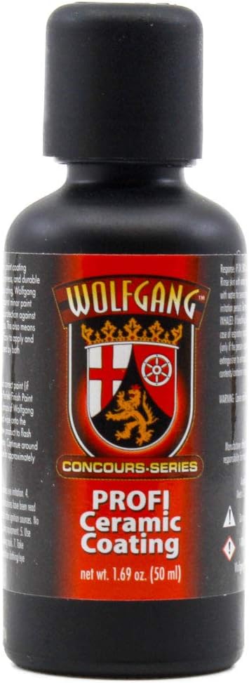 WOLFGANG CONCOURS SERIES Profi Ceramic Coating | Professional-Grade 9H Hardness for Long-Lasting Protection | Ultra-Hydrophobic Formula Shields Against Harsh Elements | WG-2100 | 50ml