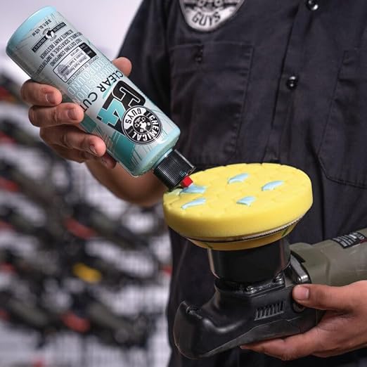 Chemical Guys C4 Clear Cut Correction Compound - Professional Paint Correction Polish for Cars, Trucks, SUVs, and RVs - Removes Scratches, Swirls, and Holograms for a Smooth, Glossy Finish, 16 fl oz