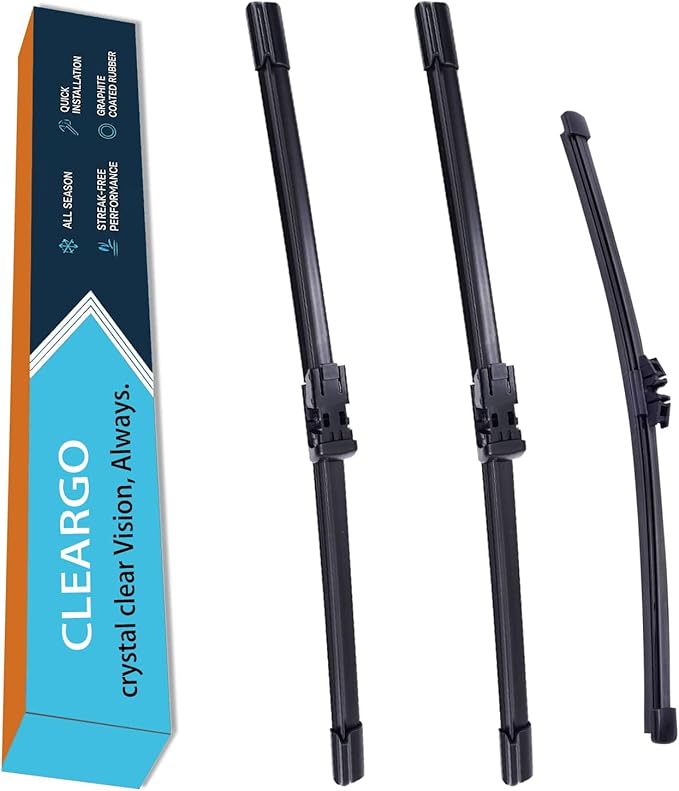 Windshield Wiper Blades for Ford Bronco Sport 2021 2022 2023 2024 2025 (Not Fit Bronco) - Complete Set Front & Rear (22"+21"+9") All-Season Wipers
