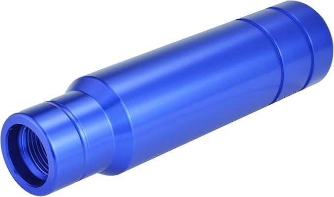 Abfer Metal Heavy Shift Knob, 5" Aluminum Alloy Weighted Gear Lever Stick Shifter Handle Fit Most Automatic Manual Vehicle (Blue)