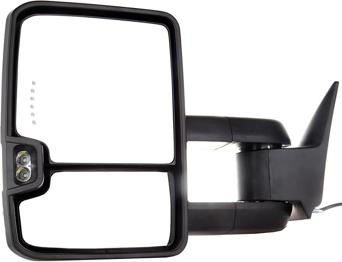 ECCPP Towing Mirrors Tow Mirrors With 1988-1998 For Chevy Silverado For GMC Sierra 1500 2500 3500 Power Adjusted No Heated Led Turn Signal Width Light Chrome Pickup