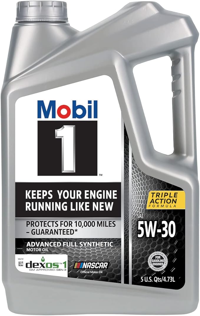 Mobil 1 Full Synthetic Motor Oil 5W-30 | Advanced Formula | 5 Quart | Pack of 2