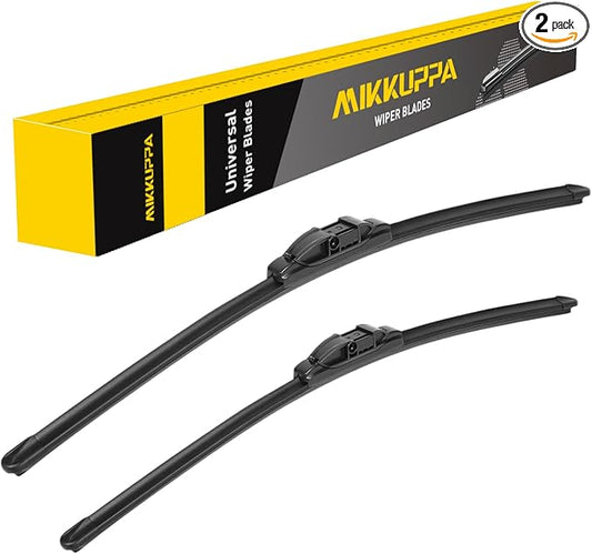 MIKKUPPA 26"+26" Windshield Wipers Blades Replacement for 2008-2017 Porsche Cayenne, 2008-2017 VW Touareg, Side Lock All Season Wiper Blades(Pack of 2)
