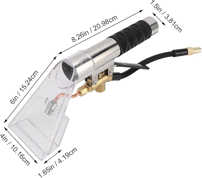 Range Hood Interior and car Beauty Tool Wand, Extractor Manual Tool, Carpet Cleaning Extractor, Portable Carpet Accessory with Transparent Head, Vacuum Hose kit, Vacuum Cleaner Hose kit