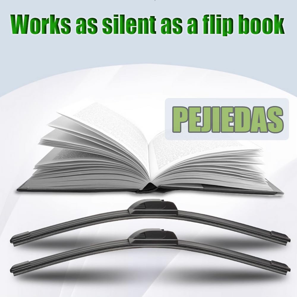 OEM Quality Front Wiper Blades, Replacement for 1995-2011 Ford Ranger,1997-2001 Jeep Cherokee,2006-2009 Jeep Commander, OE Original Style (18 Inch + 18 Inch Front Wiper Blades)