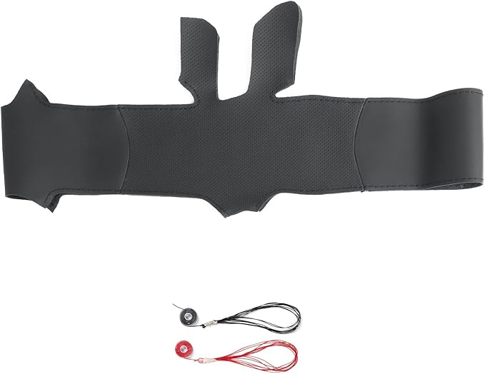 Hand Sewn Microfiber Leather Steering Wheel Cover on Wrap,Fit for Honda Civic 10th 2016-2021 / CR-V 2017-2021 / Clarity 2016-2018 / Breeze 2020-2021 / Crider 2019-2020 / Envix 2019-2020