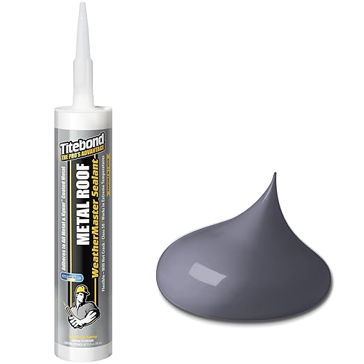 TiteBond Weathermaster Metal Roof Sealant 62451 Gray 9.5-Oz