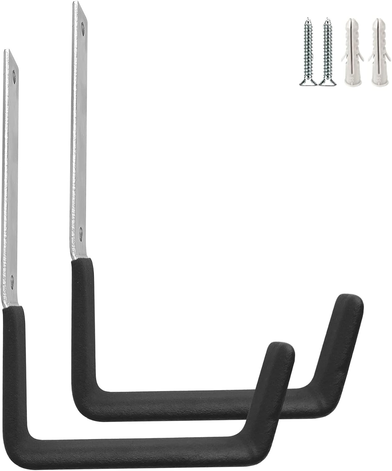 Heavy Duty Steel Hooks ,Garage Storage Utility Hooks,Heavy Duty Tool Organizer,Steel Wall Mount Hooks, Hose Hanger, Steel Garage Garden Hooks (2)