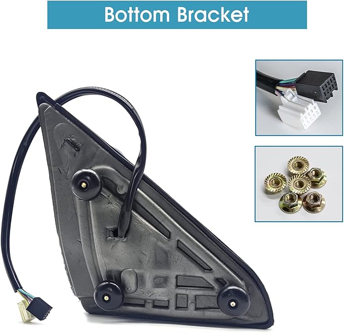 BOOLEE Towing Mirrors Power Heated Compatible with 2009-2018 Dodge Ram 1500 2500 3500 Turn Signal Lamp Puddle Light Temperature Sensor Pickup Truck Tow Mirrors Black