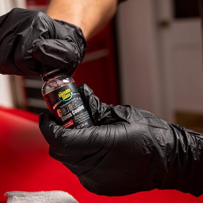 Invisible Glass 99017 Pro Glass Care Kit – Clean with Premium Glass Cleaner, Strip Water Spots with Glass Stripper, Protect with Ceramic Coating – Includes (2) Microfiber Cloths