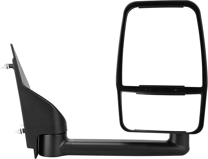 AUTOSAVER88 Right Passenger Side Mirror Towing Mirror Compatible with 2003-2019 Chevy Express GMC Savana 1500 2500 3500, Manual Folding, Adjustable, Black Housing