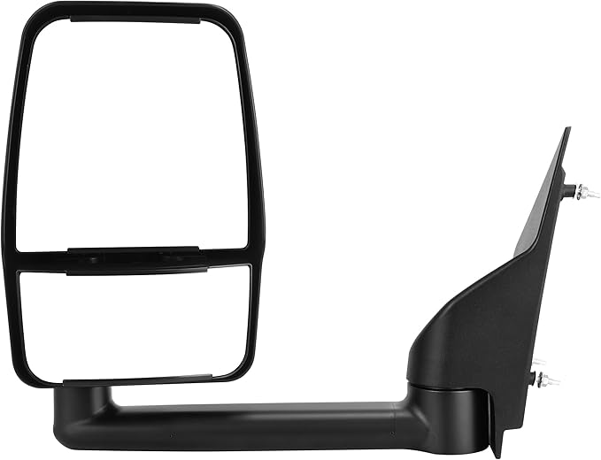AUTOSAVER88 Left Driver Side Mirror Towing Mirrors Compatible with 2003-2019 Chevy Express GMC Savana 1500 2500 3500, Manual Folding Manual Control Glass Door Mirror Tow Mirror Black Housing