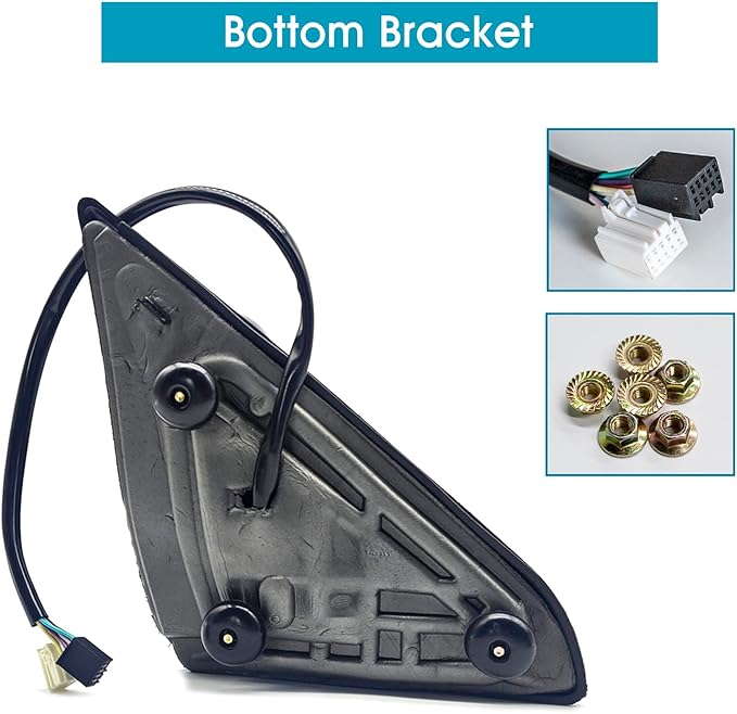 BOOLEE Towing Mirrors Power Heated Compatible with 2009-2018 Dodge Ram 1500 2500 3500 Turn Signal Lamp Puddle Light Temperature Sensor Pickup Truck Tow Mirrors Chrome