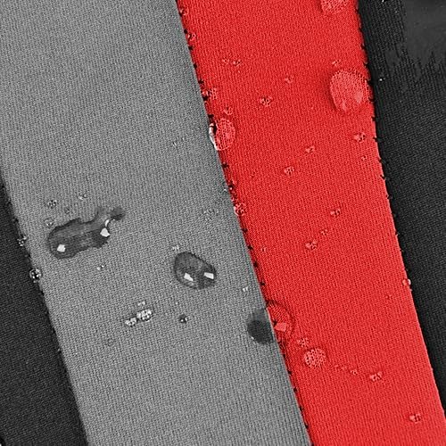 CAR PASS AquaShield Neoprene Waterproof Car Seat Covers Front Seats Only, High Back Bucket Seat Covers,Airbag Compatible,Seat Covers for Women Girl, Universal Fit for Auto Truck Van SUV (Black Red)