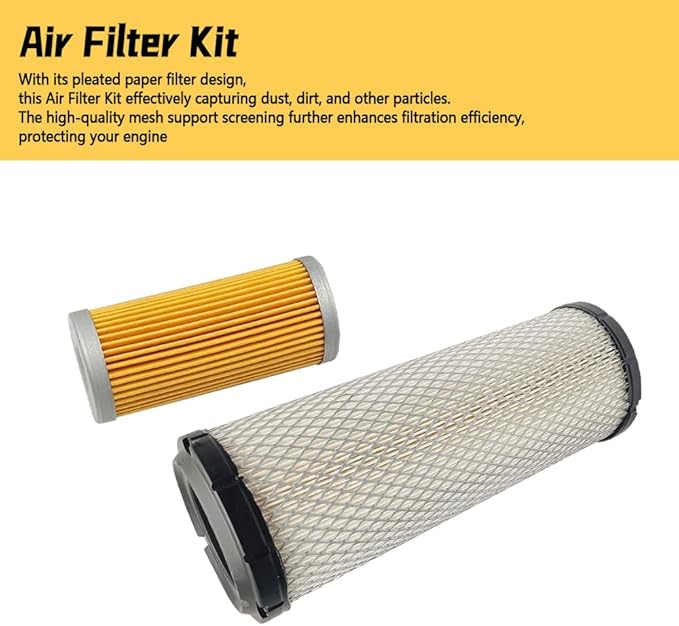 LVA21198 Maintenance Filter Kit Fit for John Deere 4200 4300 4400 Compact Utility Tractor, Oil Filter Kit Replace M131802 M131803 M806419 MIU804763 LVA10419