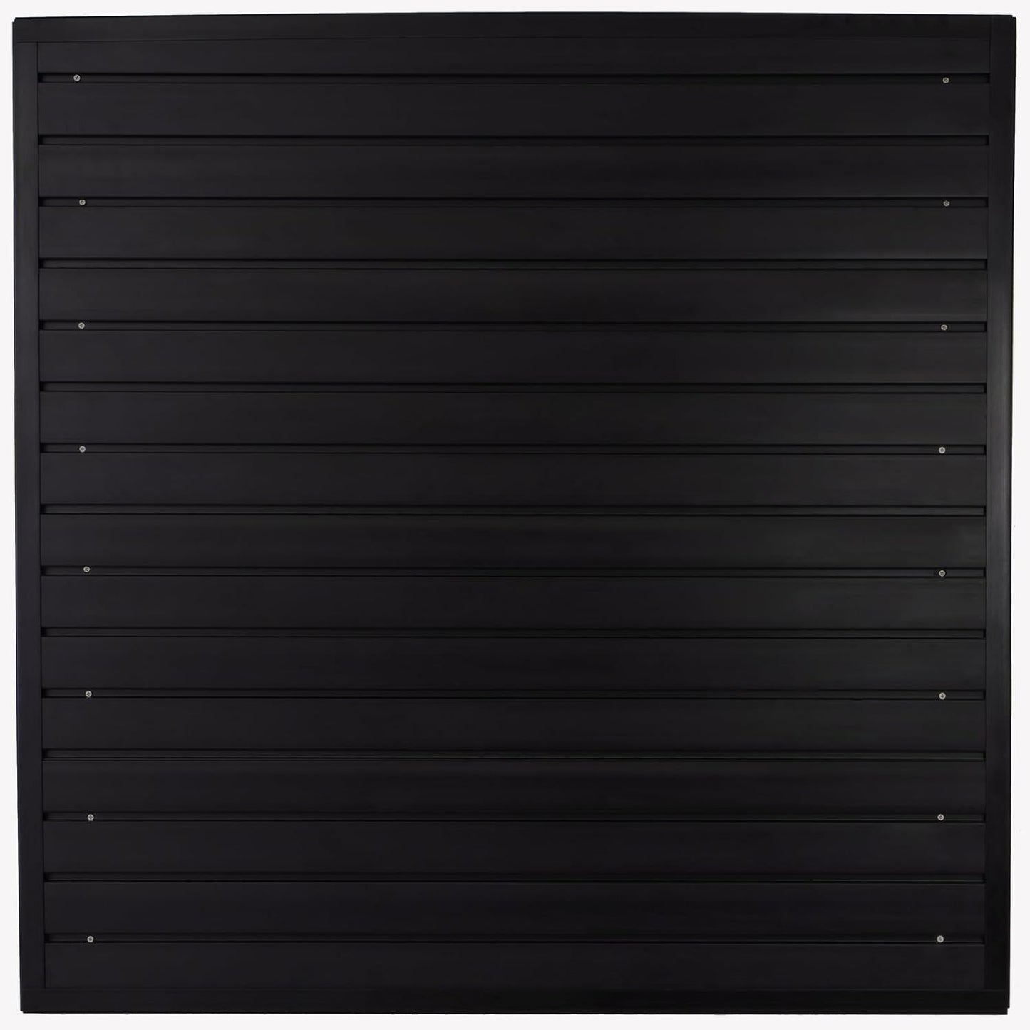 Slatwall Panel Garage Wall Organizer, Heavy Duty Wall Mounted Garage Slat Wall Storage Systems, PVC Wall Panels Slat Board, Slate Wall Black 4'W x 4'L