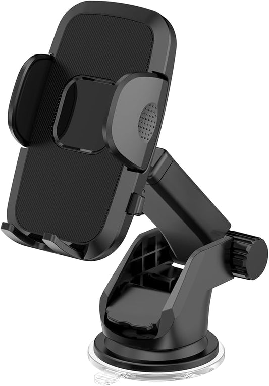 【Super Strong Suction Universal Car Phone Mount Dashboard/Windshield Suction Cup Compatible with iPhone, Samsung, Google, and All Smartphones