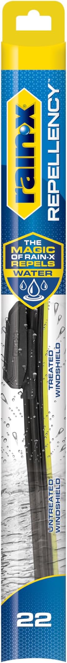 Rain-X 810322 Repellency Water Repellent Wiper Blades, 22" Windshield Wiper,New & Improved Version of Latitude Wiper Blades w/Water Repellency Formula [Amazon Exclusive]