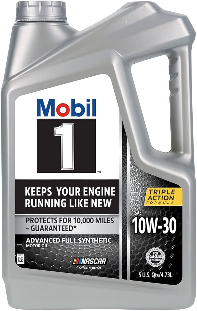 Mobil 1 Advanced Full Synthetic Motor Oil 10W-30, 5 Quart (Pack of 2)