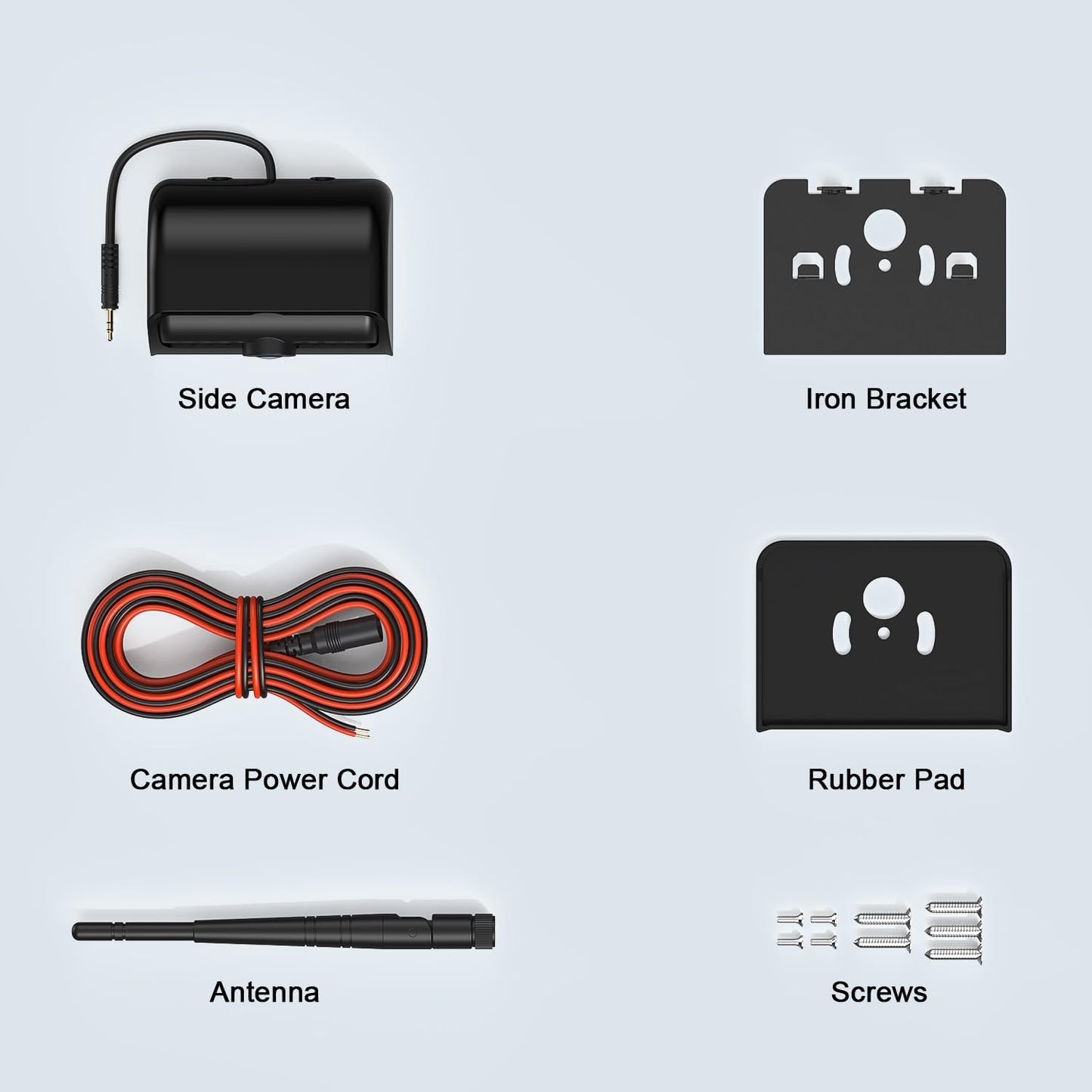 Fookoo HD Single Wireless Side View Camera, 15 IR Lights, IP69 Waterproof, Suits DW7Y5, DW5, DW7Y503, DW7Y504 - DW7Y5(CS)