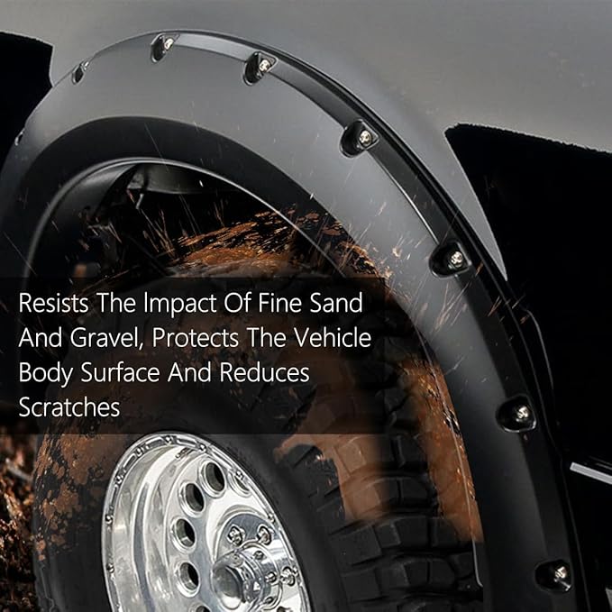 G-PLUS Fender Flares Compatible with 2005-2011 Dodge Dakota with 5.4ft (64.9") Bed, Fits for 4 Door Crew Cab Only