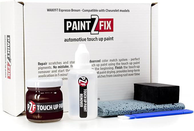 WA805T Espresso Brown Touch-Up Paint Kit for Scratches and Chips - Compatible with Chevrolet Models