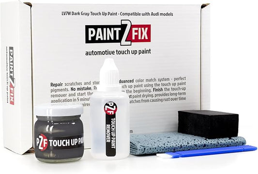 LV7W Dark Gray | Soul Mat Touch-Up Paint Kit for Scratches and Chips - Compatible with Audi Models